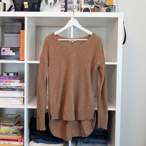 Madewell Tan High Low Sweater - Size Small